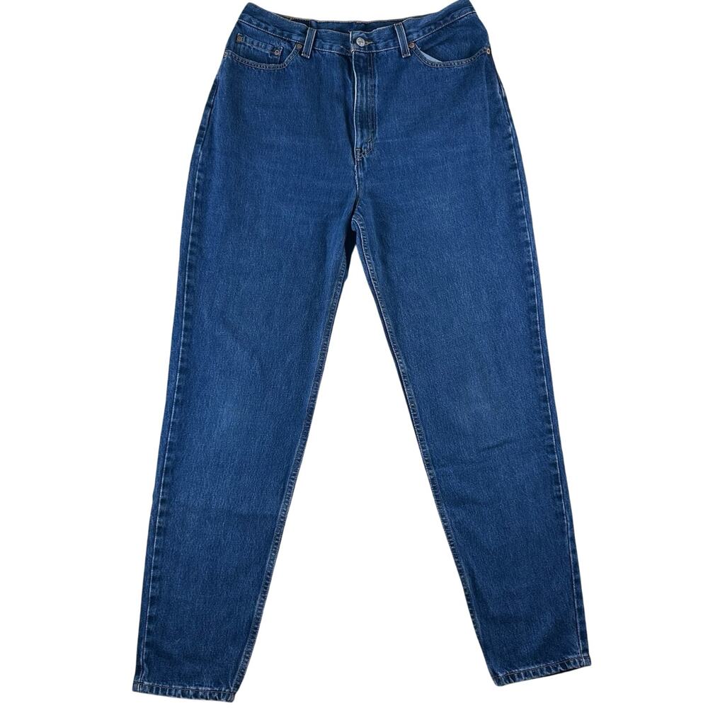 VTG Levi's Womens Tapered Leg 550 Jeans Relaxed Fit‎ 1999 High Rise Size 16W L